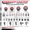 Service Caster 3.5'' SS Red Poly Swivel 1-7/8'' Expanding Stem Caster with Brake SCC-SSEX20S3514-PPUB-RED-TLB-178 - alternate 4
